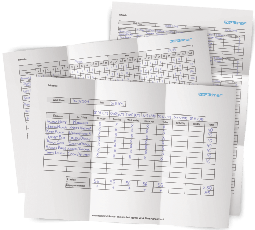 Cómo hacer un schedule de trabajo 