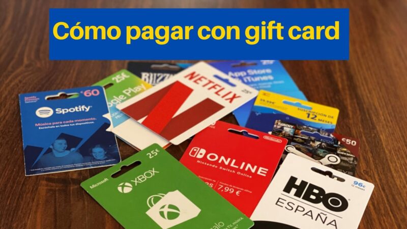 Cómo pagar con gift card (tarjeta de crédito precargada)
