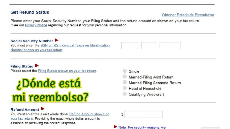 ¿Cómo checar mi reembolso de taxes?
