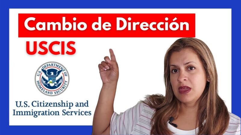 Como hacer un cambio de dirección en inmigración